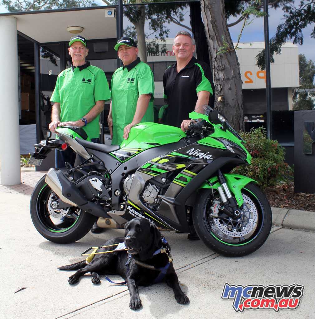 Ben Felten at Kawasaki HQ in Sydney