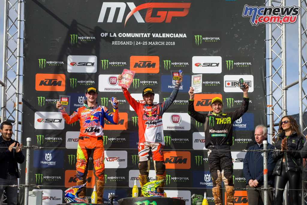 MXGP 2018 - Round 3, RedSand Circuit Valencia - MXGP Overall Podium