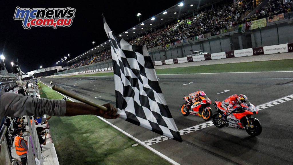 Dovizioso battles Marquez to the line for victory