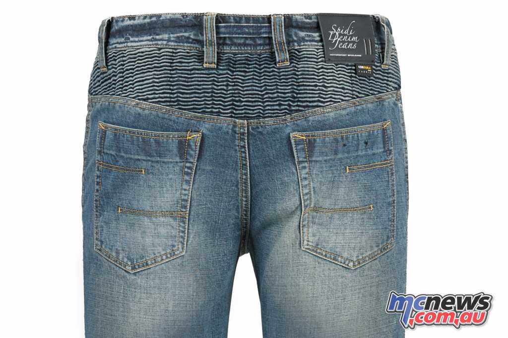 A rear stretching panel makes the Spidi J Racing jeans ideal even on sportsbikes