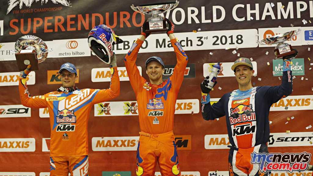 KTM dominated the overall podium