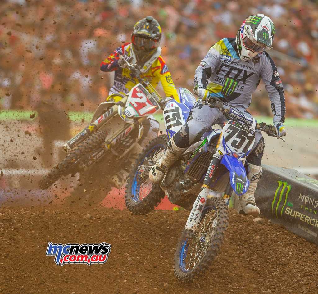 Jason Anderson had to fight his way back through the field