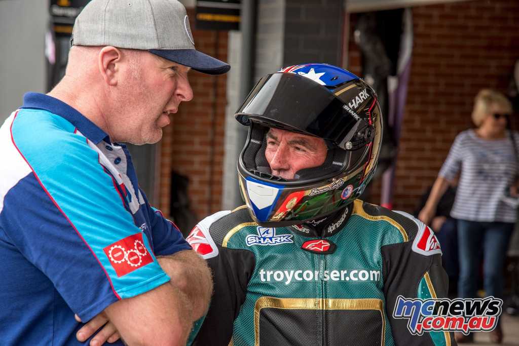 Corser had a disappointing end to his Superbike aspirations in the P5 class, with engine problems forcing him to retire