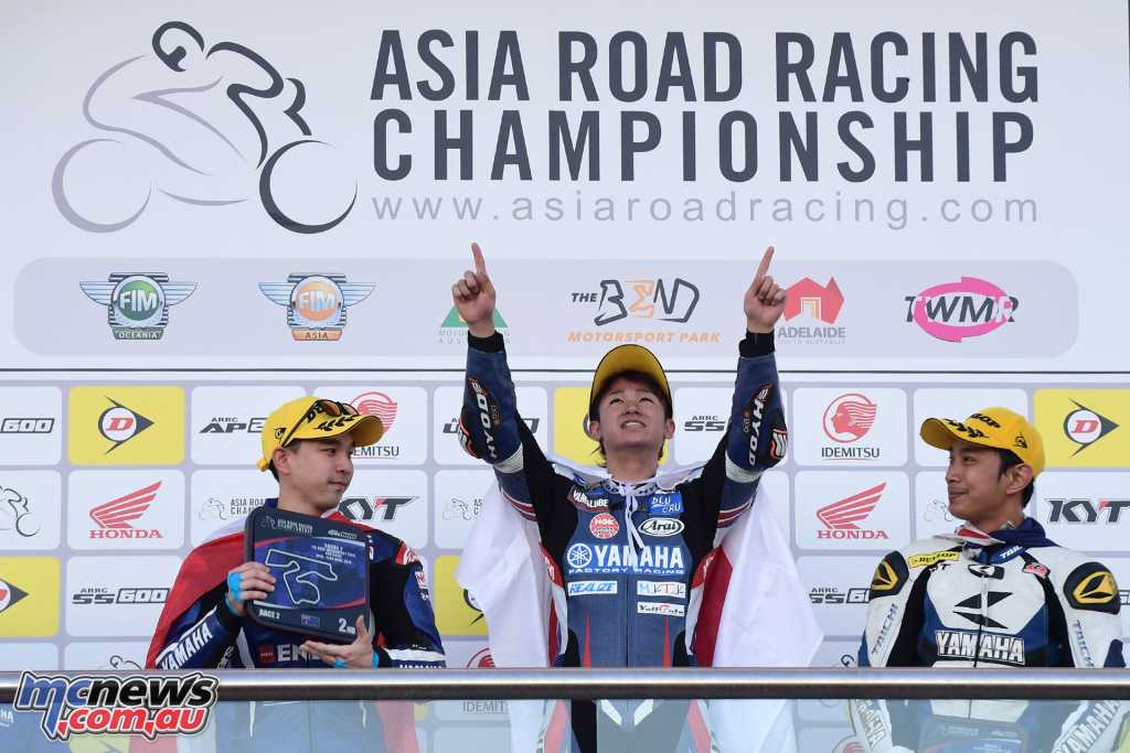 Ito topped the Supersport podium from Wilairot and Rosli