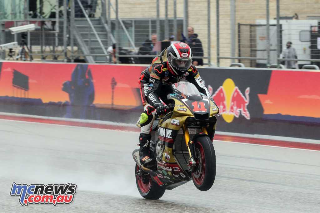 Mathew Scholtz proved his wet weather dominance in Race 1 on Saturday