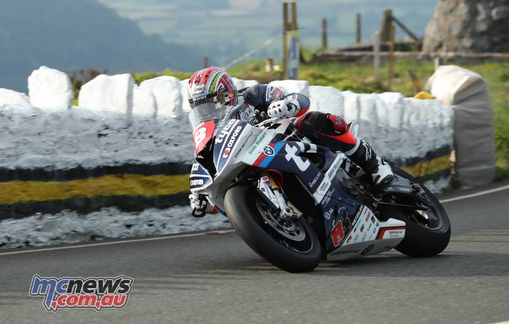 Dan Kneen during TT practice this week at the Isle of Man