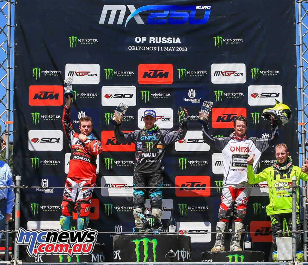 EMX250 Overall Top Ten: 1. Nicholas Lapucci (ITA, YAM), 42 points; 2. Steven Clarke (GBR, HON), 36 p.; 3. Dylan Walsh (NZL, HUS), 36 p.