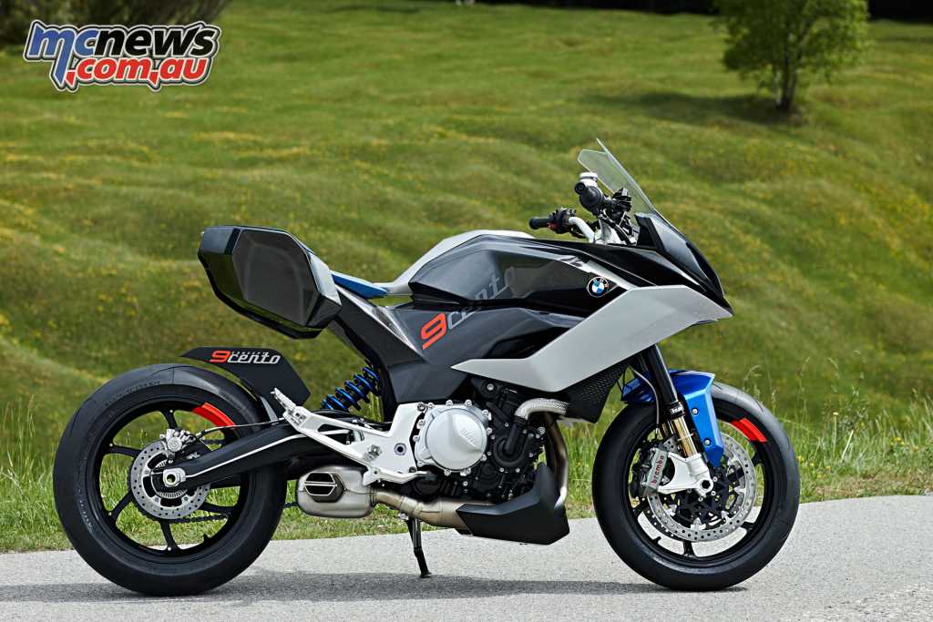 BMW Motorrad Concept 9cento with integrated luggage