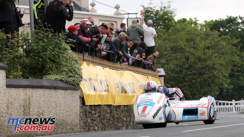 Ben & Tom Birchall won the Sidecar TT, breaking their own lap records and the race record in the process