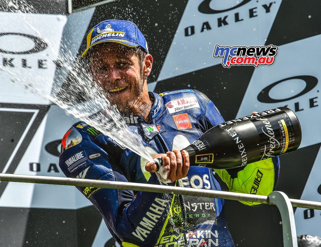 Valentino Rossi was very pleased with his podium