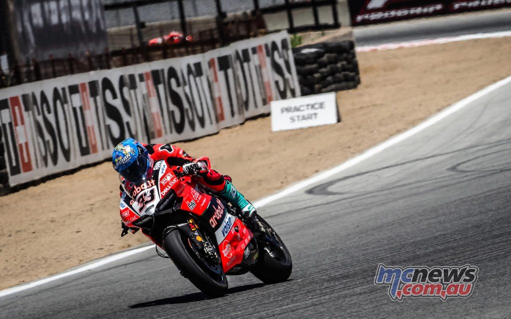 WSBK Laguna Seca Friday Melandri