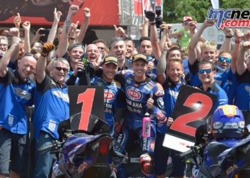 Alex Lowes and Michael van der Mark take the Brno Race 2 Yamaha 1-2