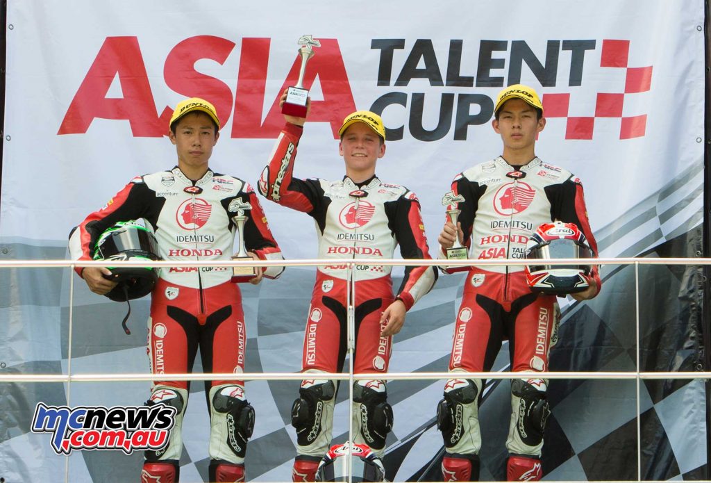 Asia Talent Cup Rnd Sepang R Billy VanEerde Podium