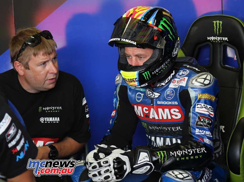 BSB Brands Hatch Josh Brookes Pits Qualifying ImageDYeomans