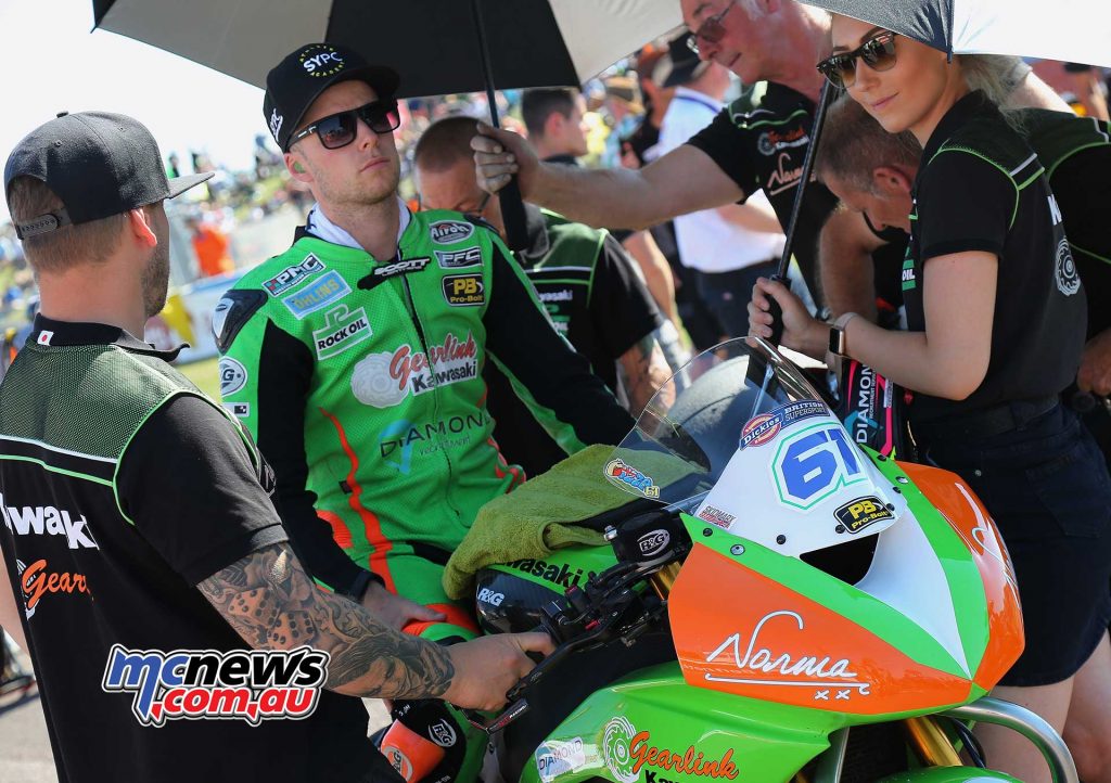 BSB Rnd Thruxton Ben Currie on the grid Image DYeomans