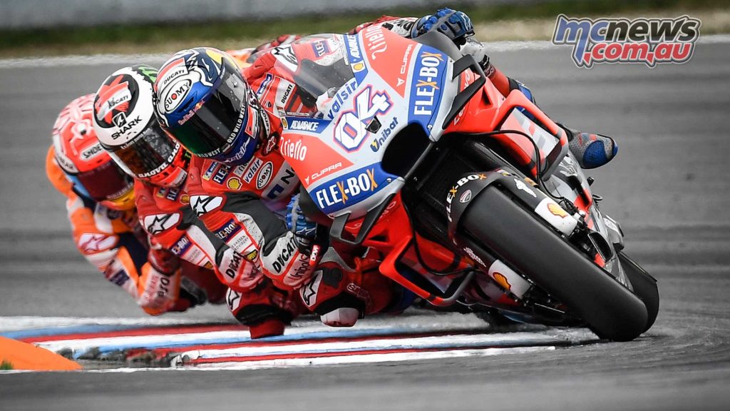 MotoGP Brno Rnd Dovizioso Lorenzo Marquez Tight