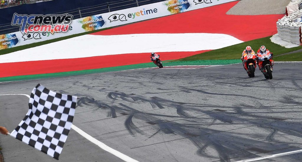 MotoGP Rnd Austria RaceMichelin Lorenzo Flag