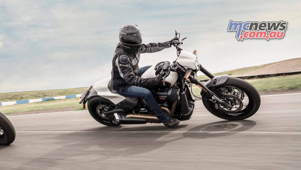 Harley Davidson FXDR Riding shot