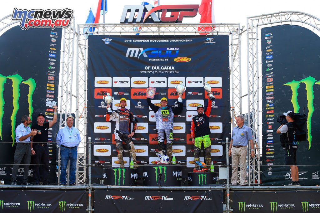 MXGP Bulgaria Rnd EMX Podium