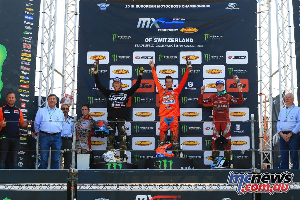 MXGP Rnd Switzerland EMX Podium