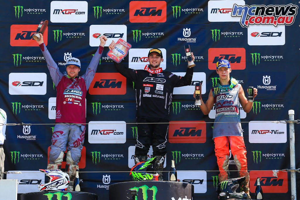 MXGP Rnd Switzerland EMX Podium