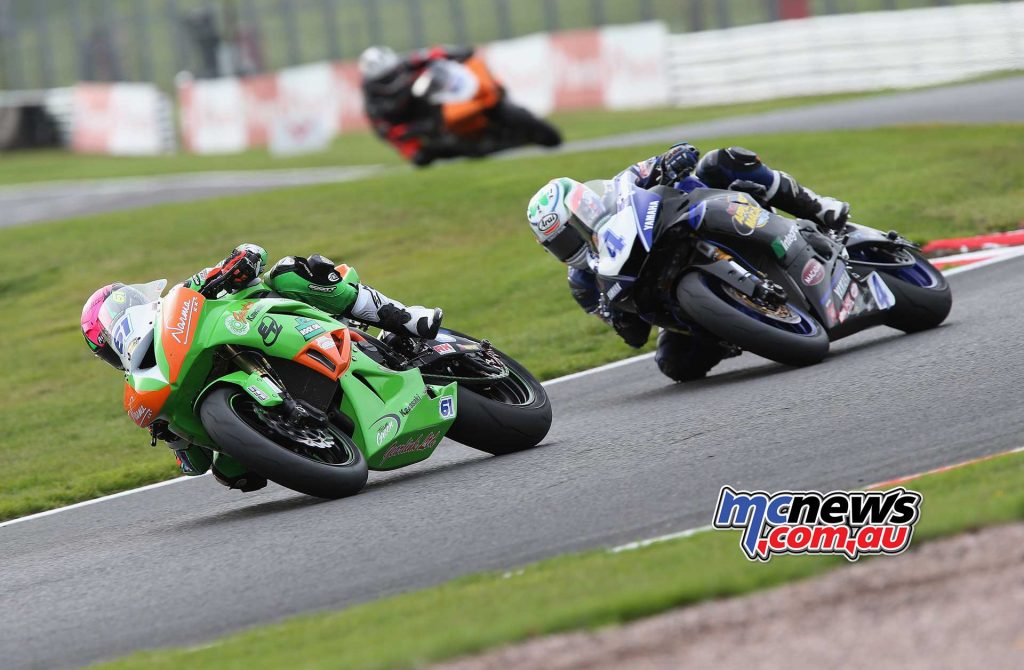 BSB Showdown Oulton Park Ben Currie leads Jack Kennedy ImageDyeomans