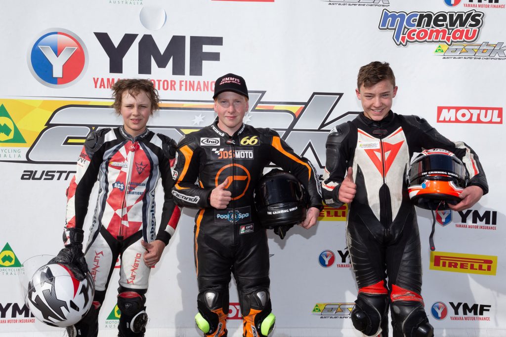 ASBK TBG Rnd Winton Sat GP Juniors R Podium