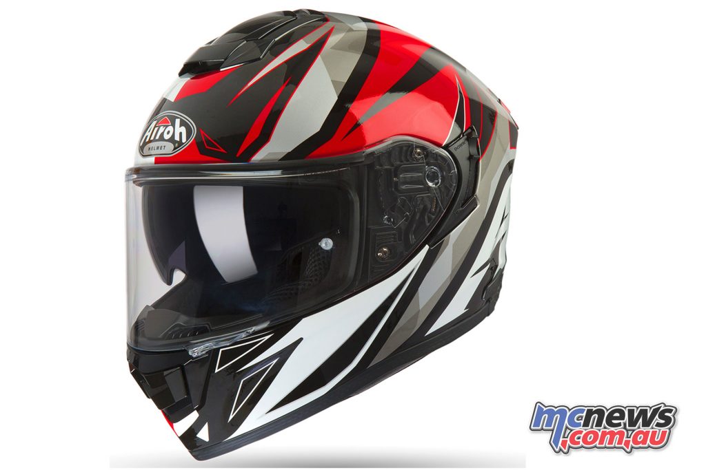 Airoh ST Helmet Thunder Red Gloss Left Side Angle