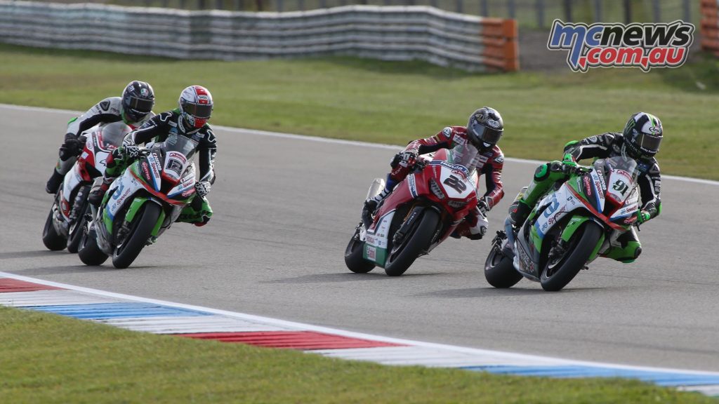 BSB Rnd Assen Leon Haslam leads from Jason OHalloran ImageDyeomans Cover