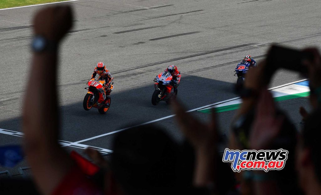 MotogGP Rnd Thailand Finish Marquez Dovi Vinales