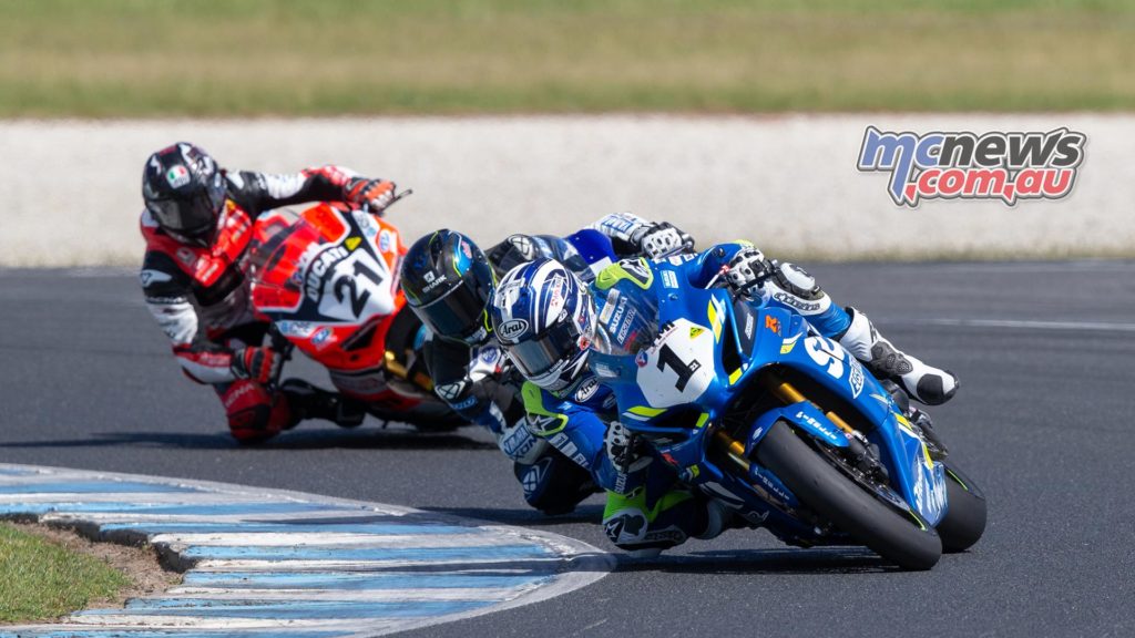 ASBK TBG Rnd Phillip Island Superbike Waters Maxwell Bayliss