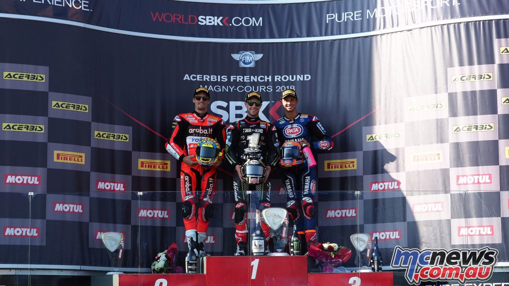 WSBK Magny Cours WSBK R Podium