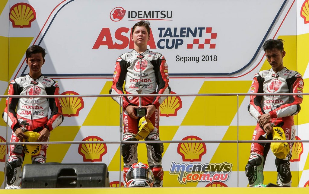 Asia Talent Cup Billy Van Eerde Relief Asia Talent Cup Billy Van Eerde Relief