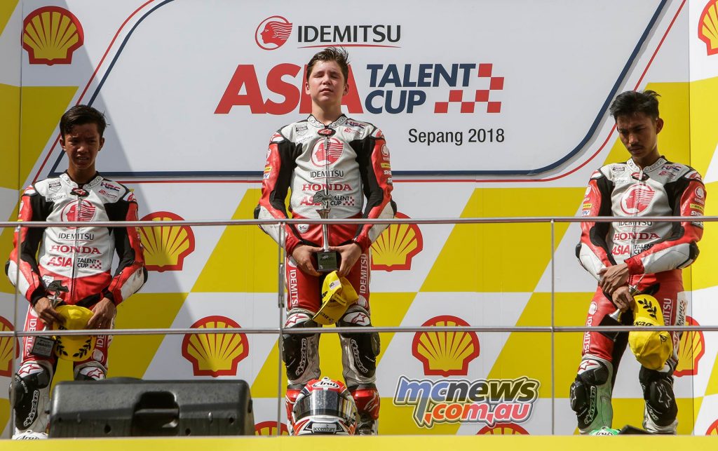 Asia Talent Cup Billy Van Eerde Relief