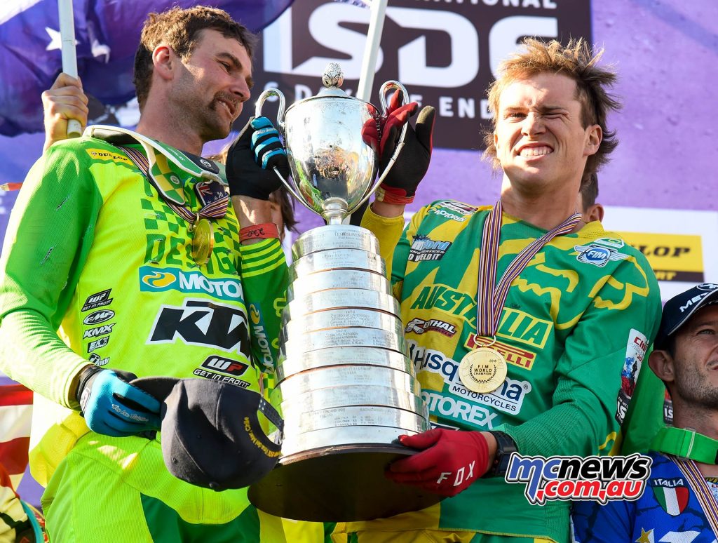 ISDE Day Australia Podium Milner Sanders