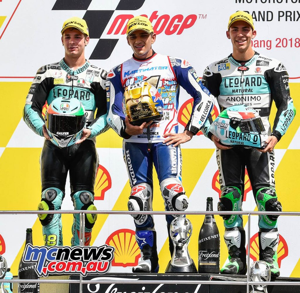 Moto Podium Jorge Martin Champion