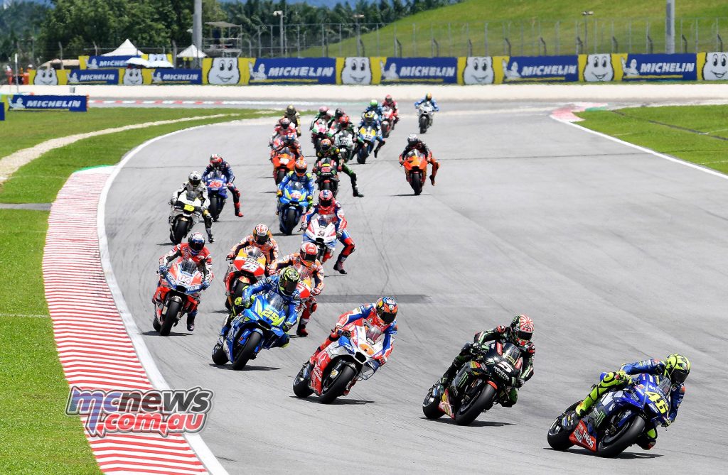 MotoGP Malaysia Race Starts