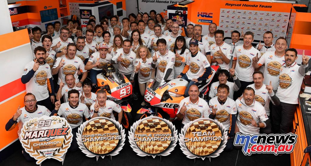 MotoGP Valencia Repsol Honda Triple Crown