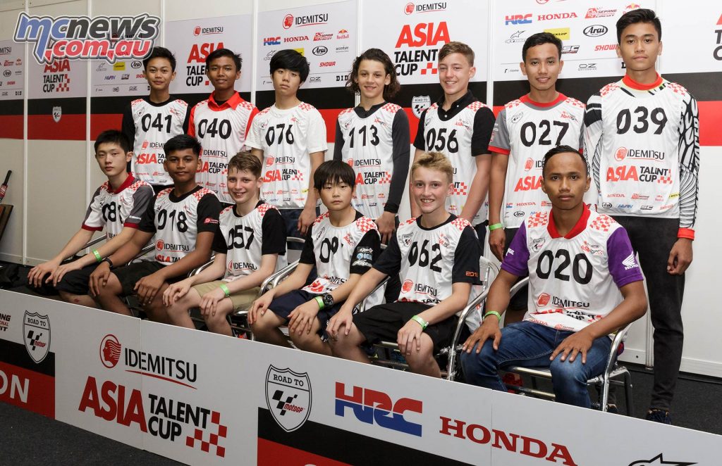 Asia Talent Cup Selections