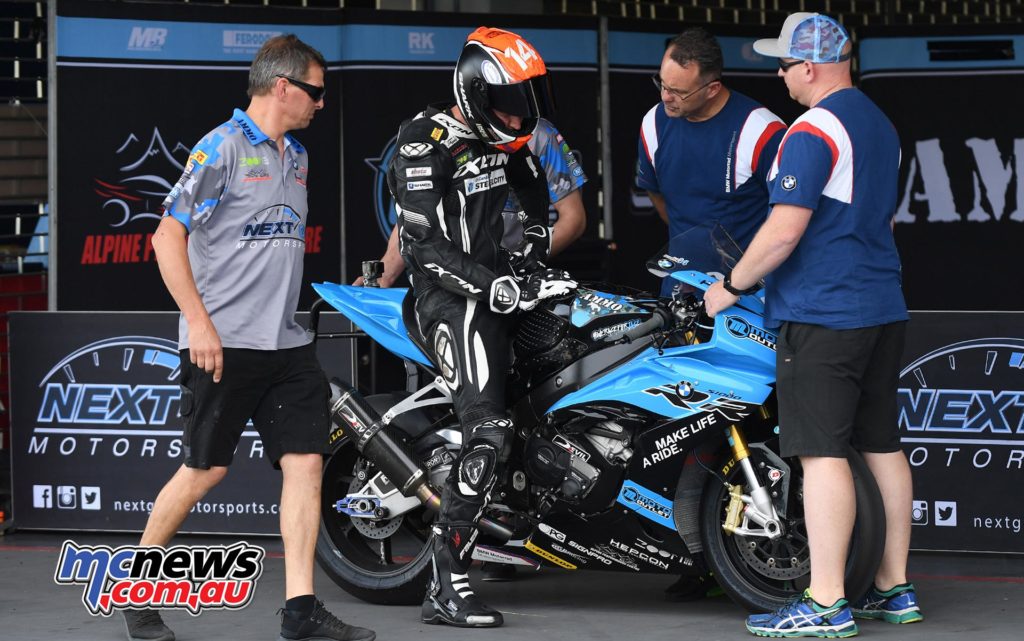 ARRC Test Day Superbike Glenn Allerton NextGen