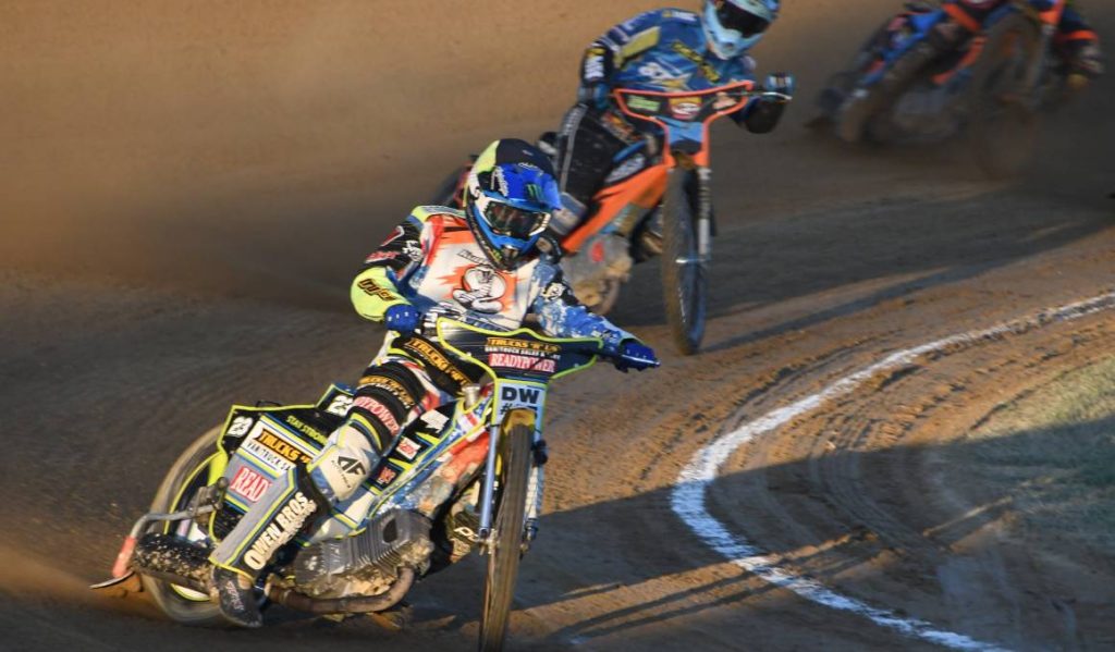 Chris Holder went through the night undefeated to claim the Jason Crump Classic Cup at Kurri Kurri Speedway Club on Boxing Day. Picture by Michael Hartshorn