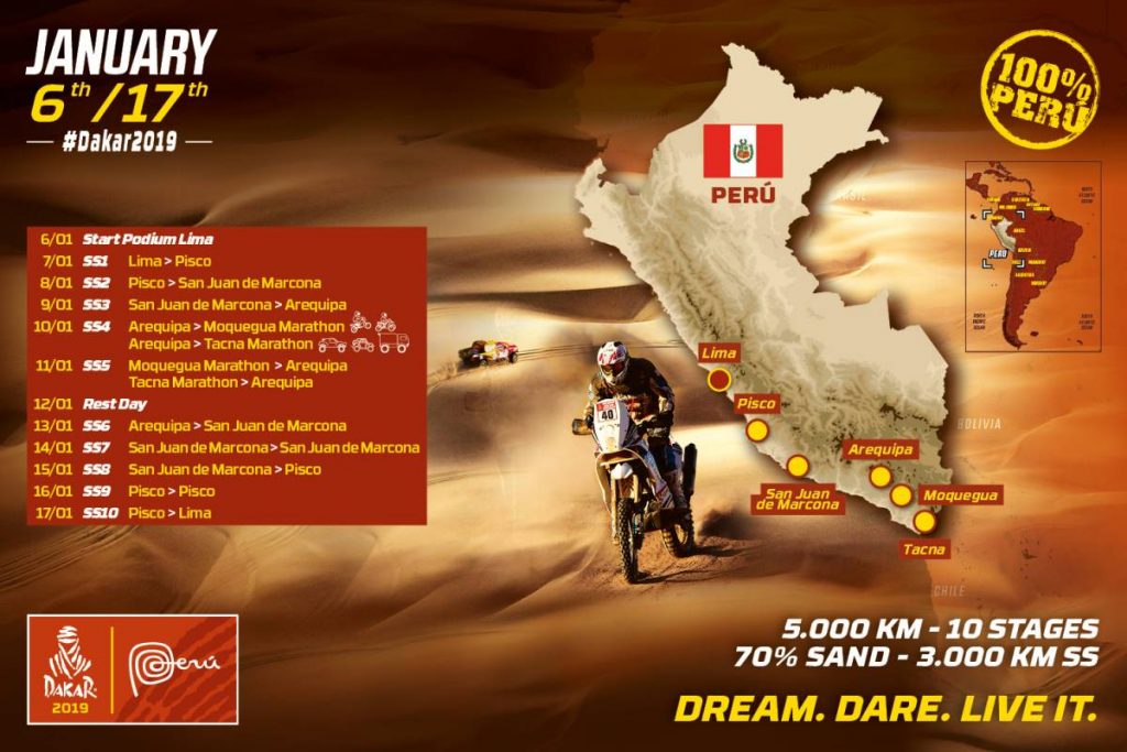 Dakar will be run per cent in Peru Dakar will be run per cent in Peru