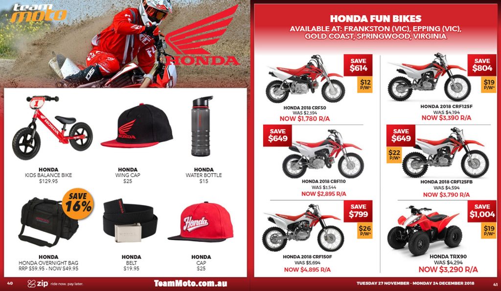 Team Moto Christmas Sale