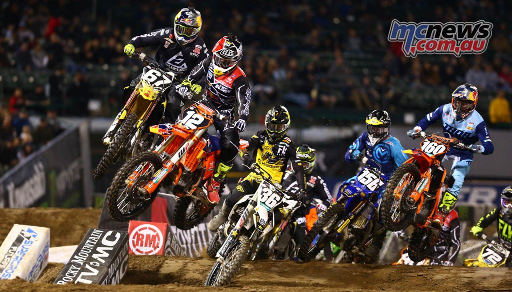 AMA SX Rnd Oakland Start Heat J K