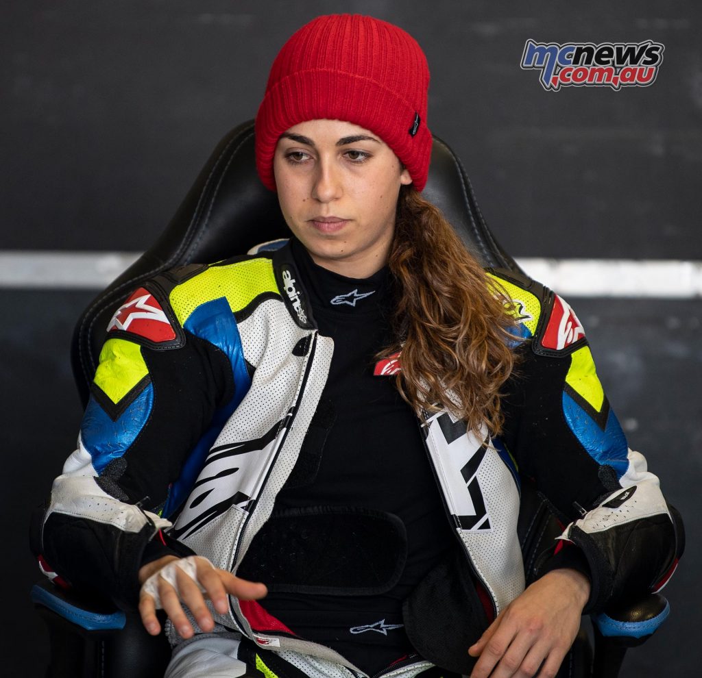 WSBK Test Jerez Day Maria Herrera