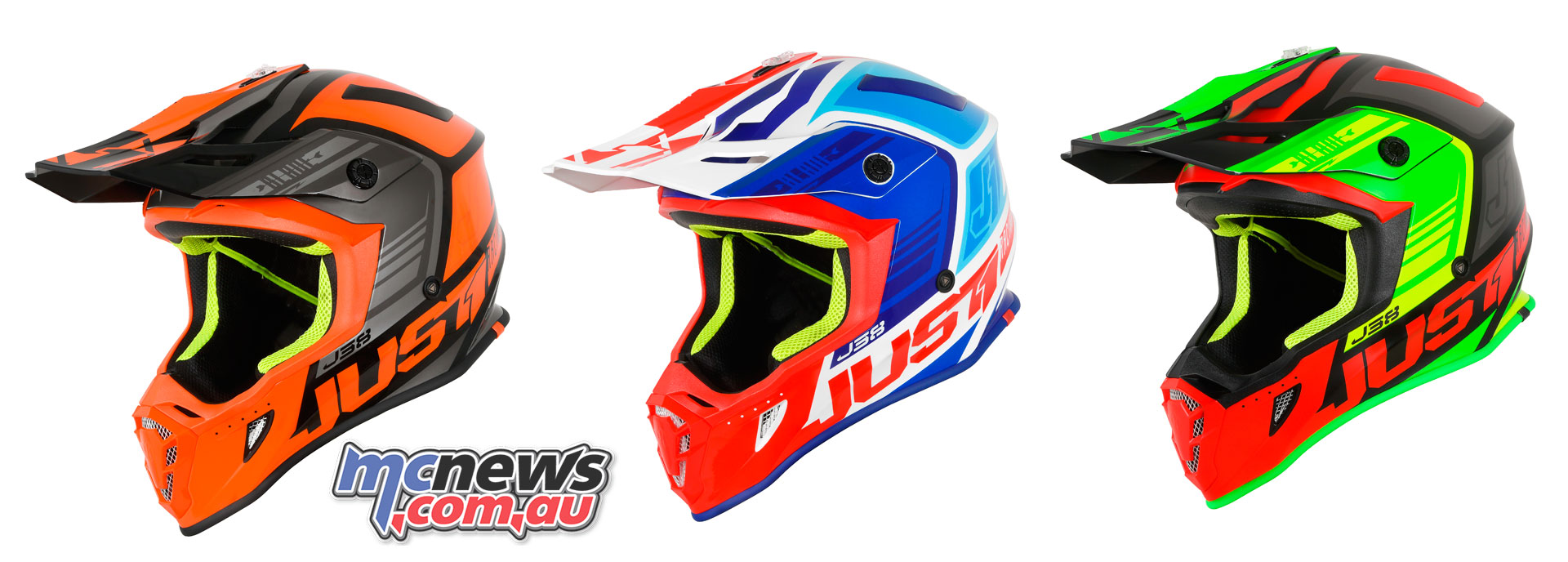 New 2019 Just1 J38 Blade Helmet Black Yellow Red Blue S M L XL Motocross Enduro