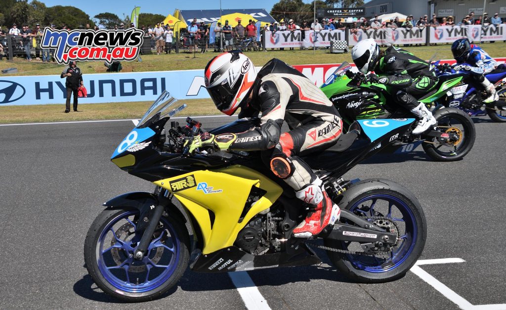 ASBK Round Phillip Island SS Saturday Rob Mott Luke Power Start