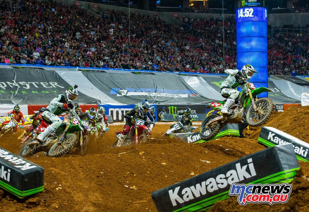 AMA SX Rnd Atlanta Forkner Cianciarulo Starts JK SX Atlanta