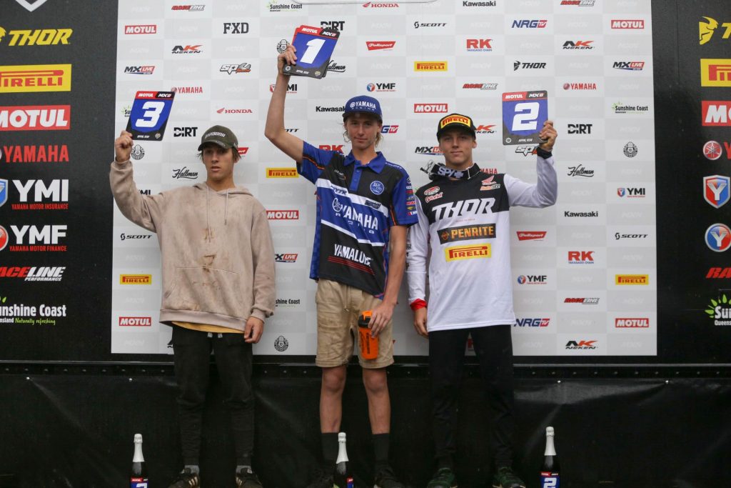 MX Nationals Rnd Appin MXD Podium Purvis