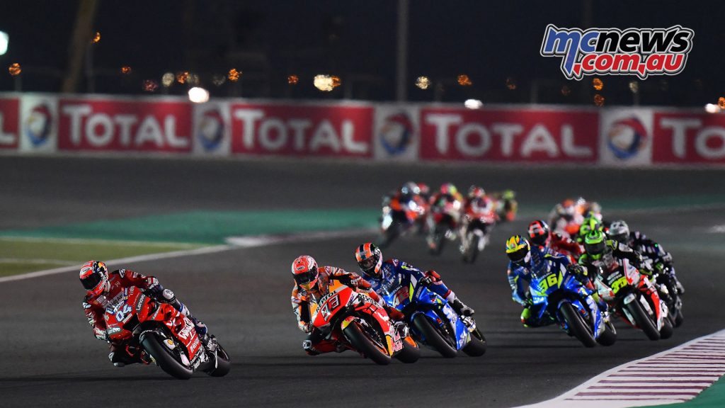 MotoGP Qatar Rnd Dovi leads field